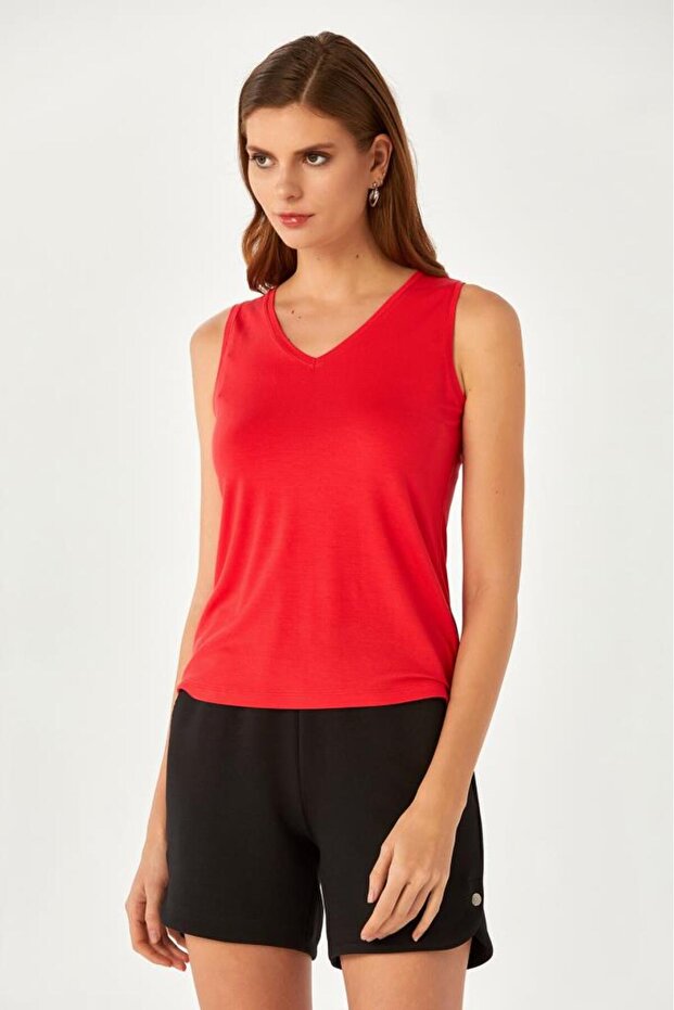 V Yaka Kolsuz Basic Bluz 024-1043 - 4