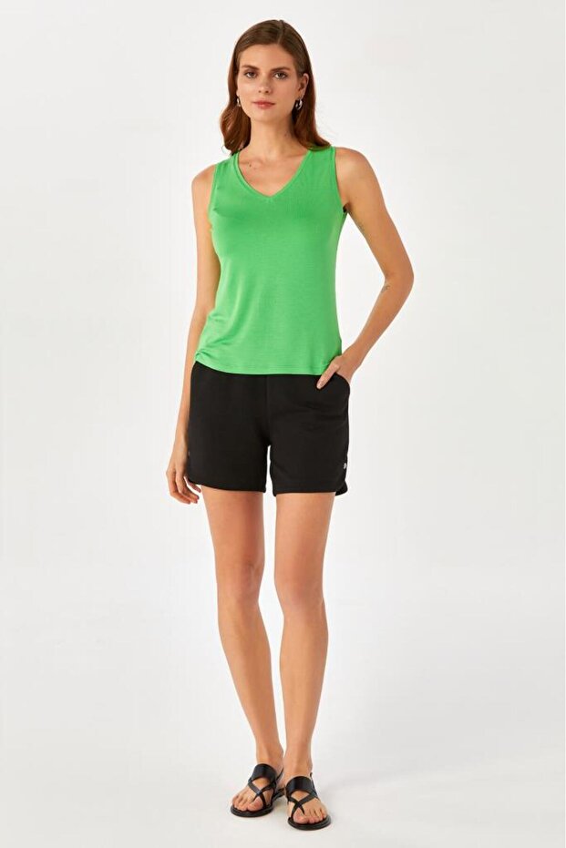 V Yaka Kolsuz Basic Bluz 024-1043 - 1