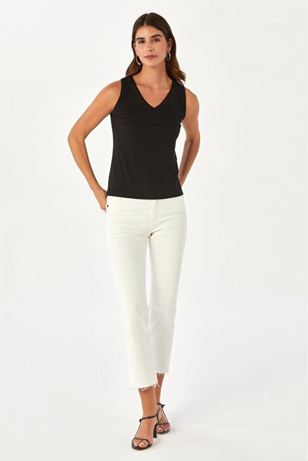 V Yaka Kolsuz Basic Bluz 024-1043 - 3