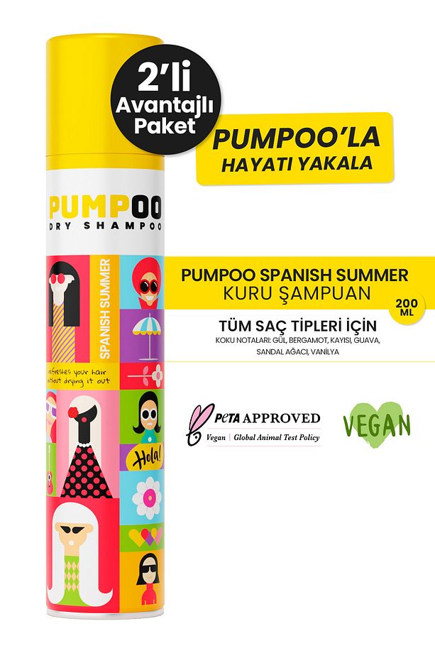 Spanish Summer Kuru Şampuan - Spanish Summer Dry Shampoo X2 Adet - 1