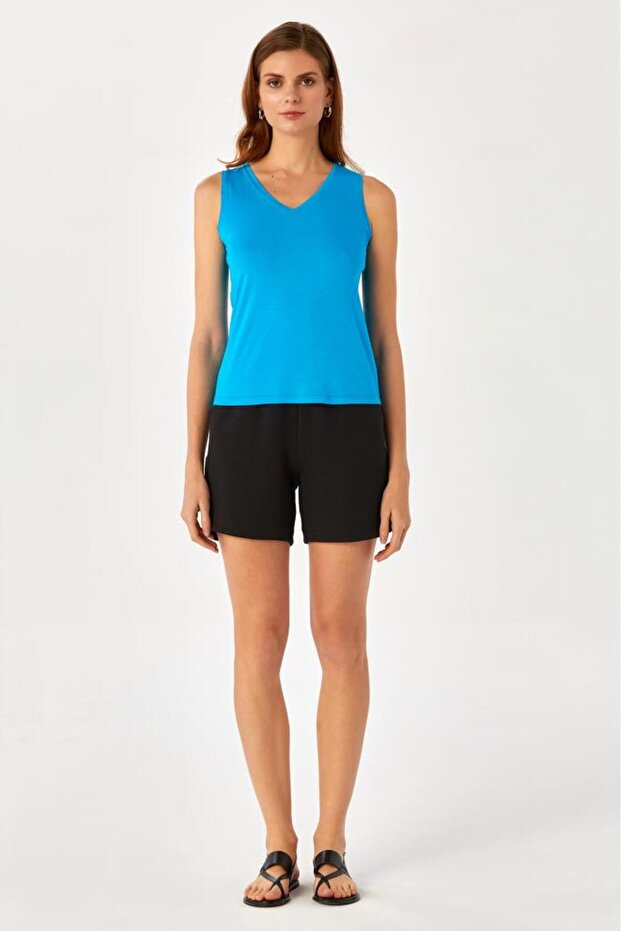 V Yaka Kolsuz Basic Bluz 024-1043 - 1