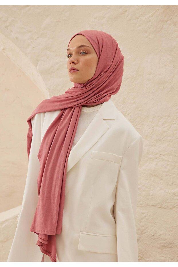بتلات الورد - تصميم شال قطني ممشط - 3