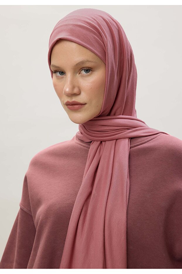 بتلات الورد - تصميم شال قطني ممشط - 7