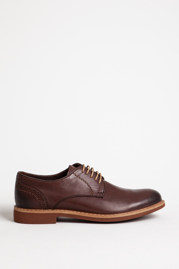 Men's Lace-Up 4 Season Classic Shoes Genuine Leather 2650/2 Brown