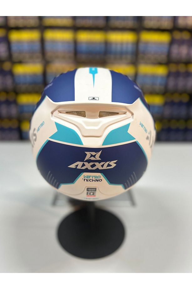 Metro S Techno A7 Matt Blue Kask - 5