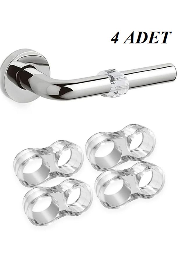4 Adet Silikon Kapı Kolu Stoperi (3.1 CM) - 1