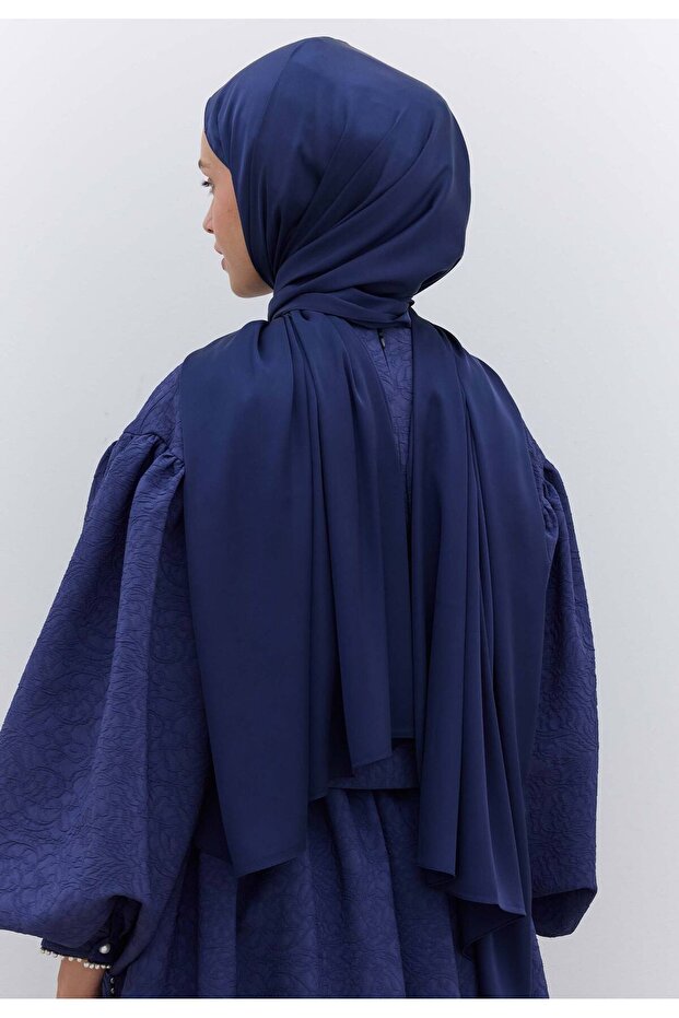 İPEKSİ ELEGANCE ŞAL LACİVERT - 4