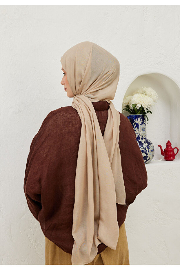 RAMİ VİSKON ŞAL BEJ - 7