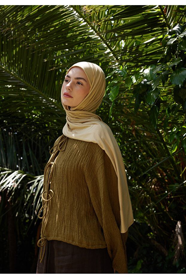 شال قطن ممشط من الصحراء - 1