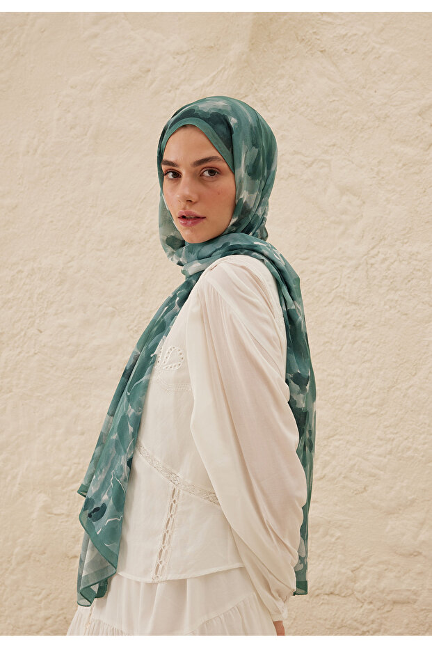 شال رامي منقوش من Lizzzy - موديل المحيط - 2