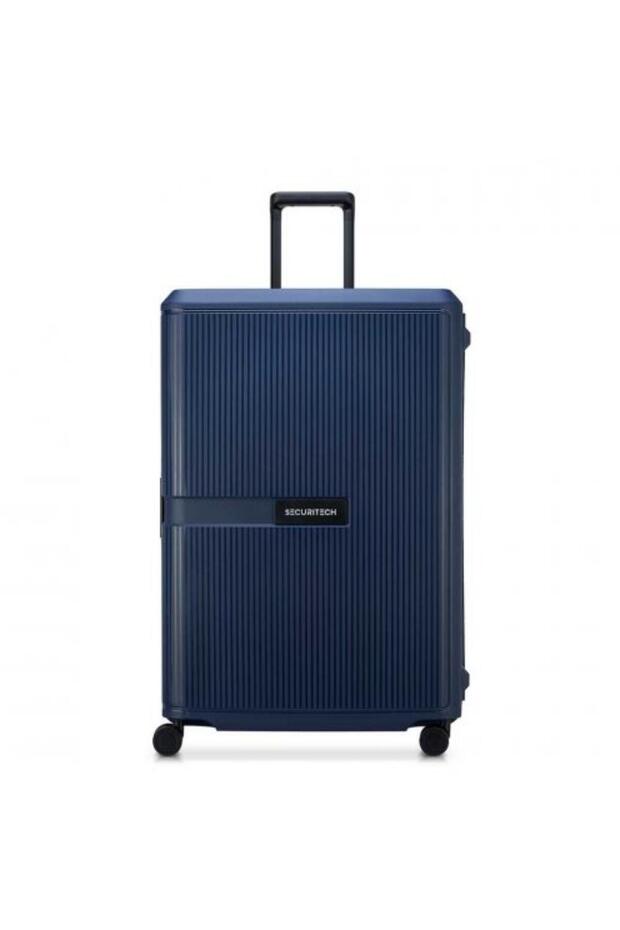 Stone 82cm Hardcase 4 Double Wheel Check-in Lugggae Trolley Navy