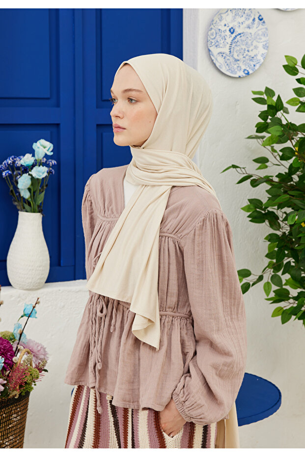 شال قطني ممشط باللؤلؤ - 5