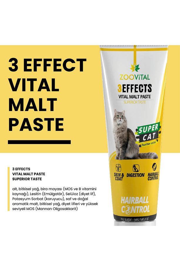 Kedi Malt Paste Kediler Için Tüy Yumağı Önleyen Malt Macun 100gr - 3