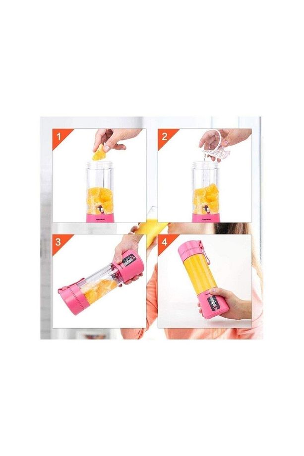 Portatif Taşınabilir El Blender 380 Ml Usb Şarjlı - 3