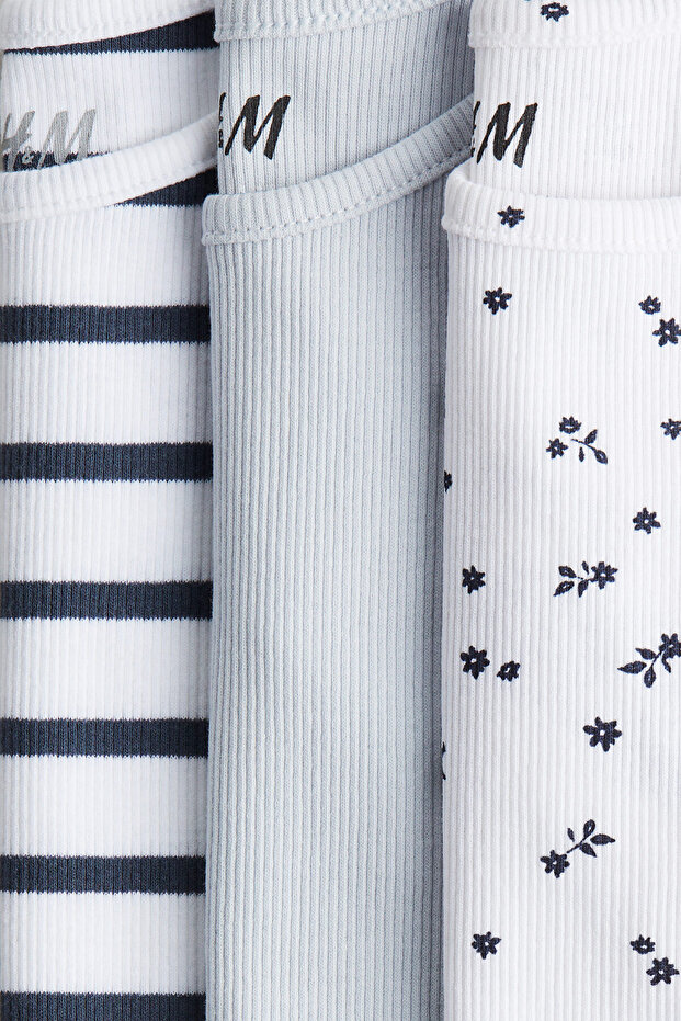 3’lü Pamuklu Kolsuz Üst - 2