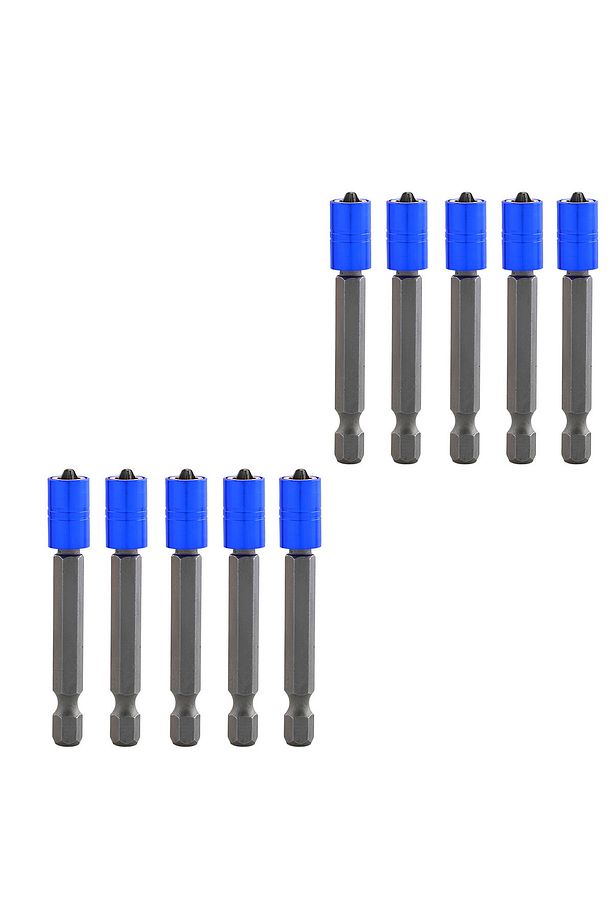 Mıknatıslı Bits Uç 10 Adet PH2 65 mm Renkli Vida Tutucu Sökme Yıldız Matkap Vidalama Ucu S2 Çeliği - 8
