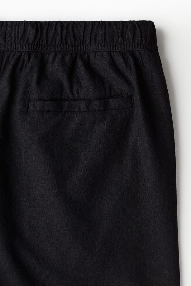 Keten Karışımlı Şort Relaxed Fit - 2