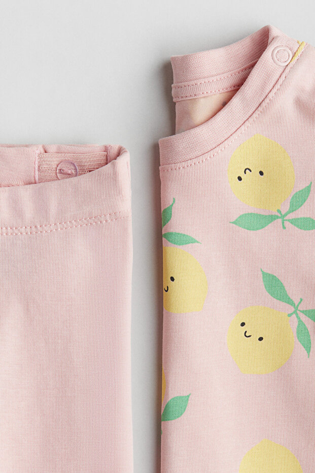 2 Parçalı Pamuklu Jarse Set - 2