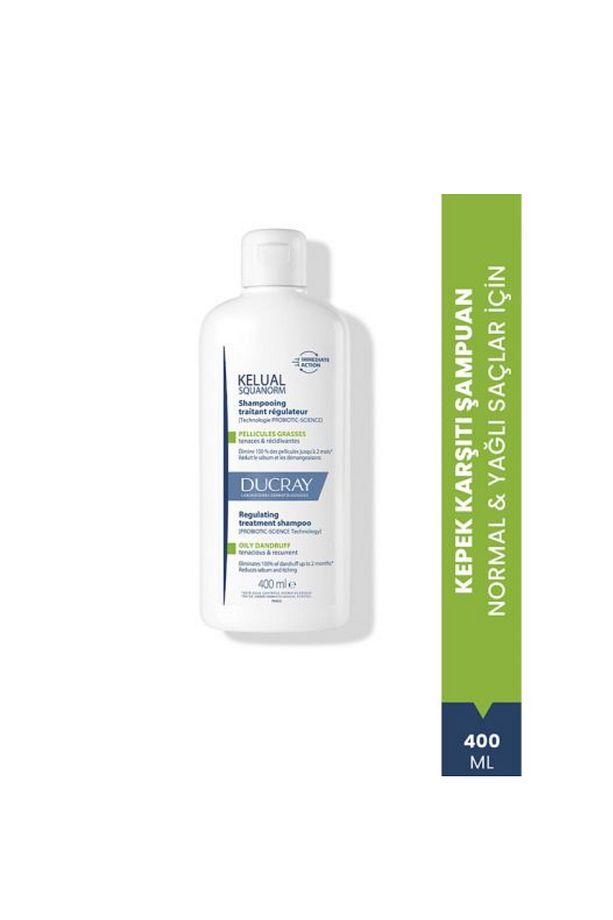 Kelual Squanorm Normal ve Yağlı Saçlar İçin Kepek Karşıtı Şampuan 400 ml - 2