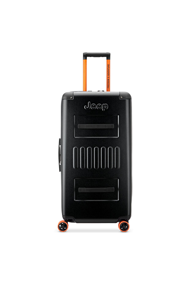 Jh002B 80 cm Hardcase 4 Double Wheel Expandable Check-In Luggage Trunk Black
