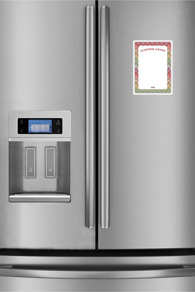 Summer-Sil Notepad Zigzag Patterned My Shopping List Refrigerator Notepad.Magnetic Notepad Magnet Notepad21X15 - 2