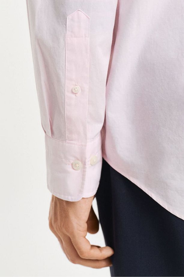 Erkek Regular Fit Klasik Poplin Gömlek - Açık Pembe - 4