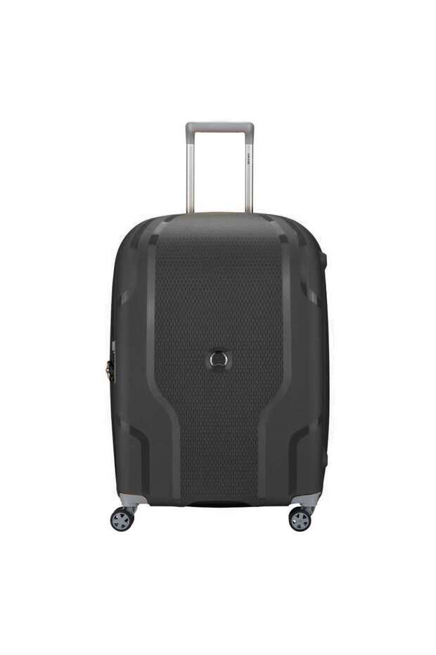 Recycled Clavel 55Cm Expandable 4 Double wheel Cabin Luggage Trolley Black