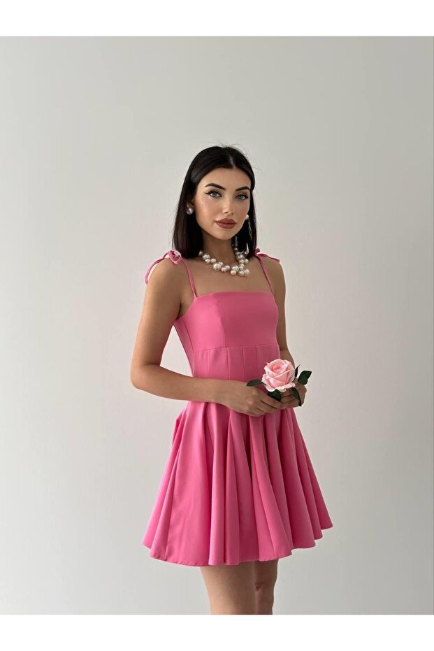 Violet Kiloş Mini Elbise - 2