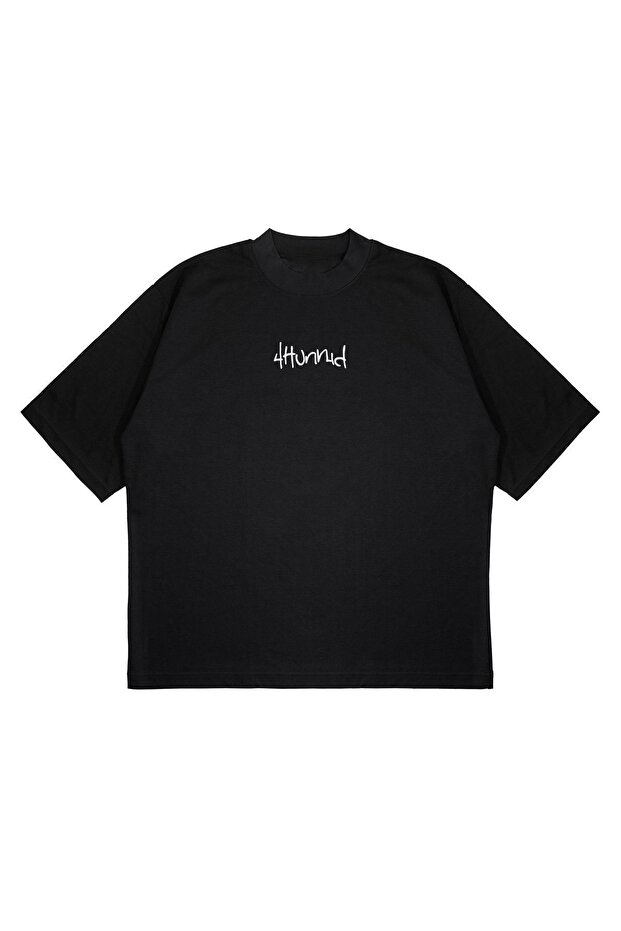 Unisex Oversize 4Hunnid Love Get Money Printed Boxy Fit Thick Fabric (240Gsm) T-Shirt