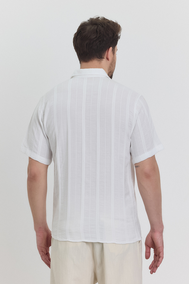 قميص موسلين منقوش - 4100 - 7