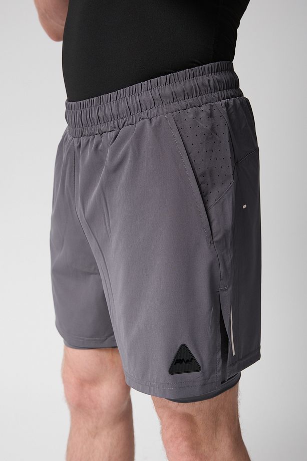 Paw Apex Erkek Running Hızlı Kuruma Antreman Fitness Spor Performans Taytlı Şort - 5