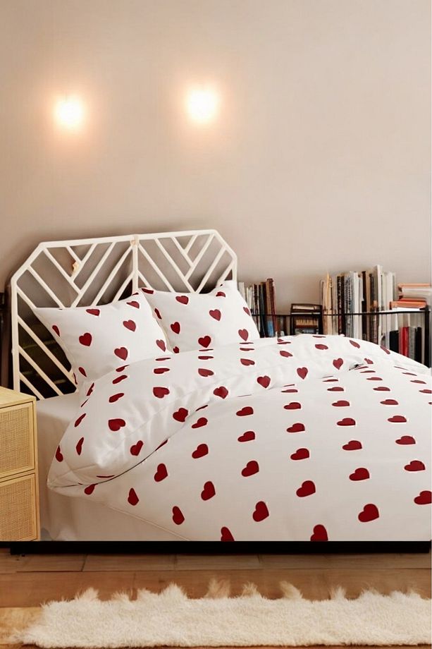 Heart Pamuklu Tek Kişilik Nevresim Takımı - 1