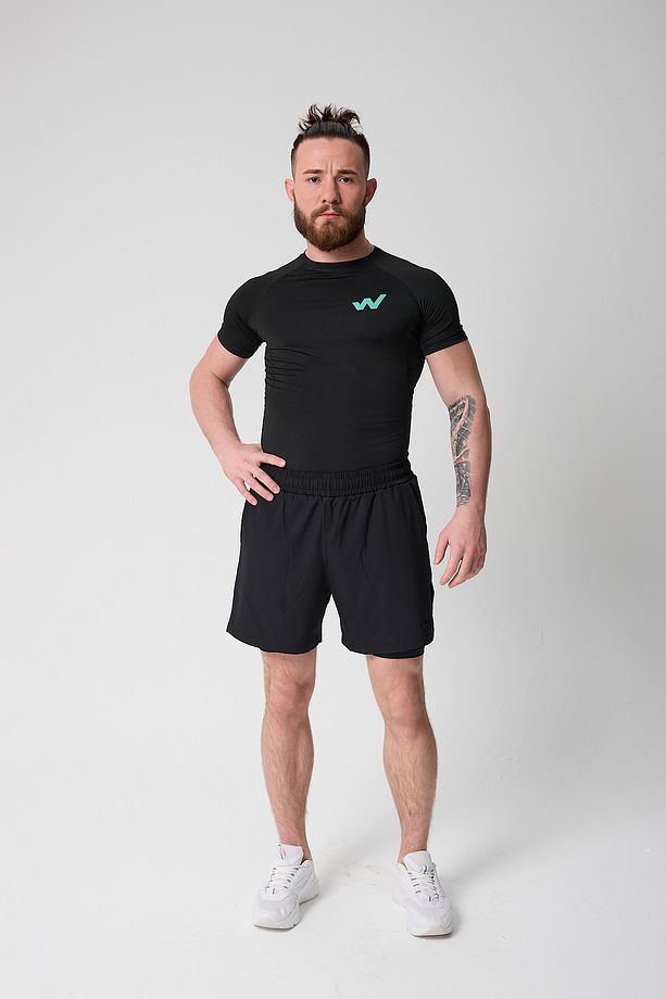 Paw Apex Erkek Running Hızlı Kuruma Antreman Fitness Spor Performans Taytlı Şort - 6
