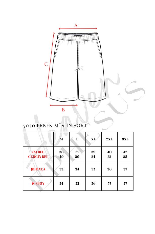 MÜSLİN ŞORT - 5030 - 7