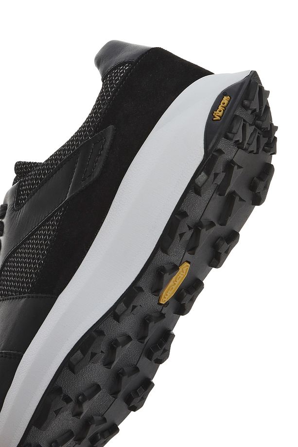 Erkek Siyah Bağcıklı Kalın Tabanlı Deri Sneaker 25SFD775114 - 8