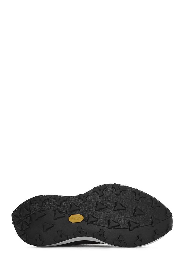Erkek Siyah Bağcıklı Kalın Tabanlı Deri Sneaker 25SFD775114 - 4
