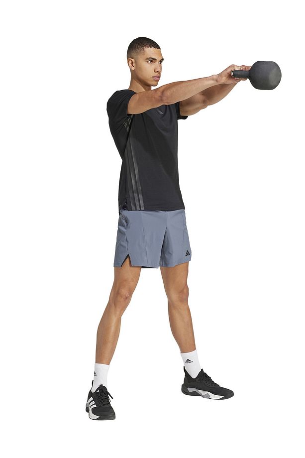 JI8136 D4T SHORT Gri Lastikli Bel Regular Fit Düz Erkek Şort - 1