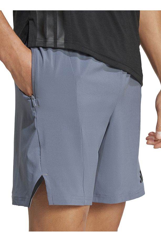 JI8136 D4T SHORT Gri Lastikli Bel Regular Fit Düz Erkek Şort - 3
