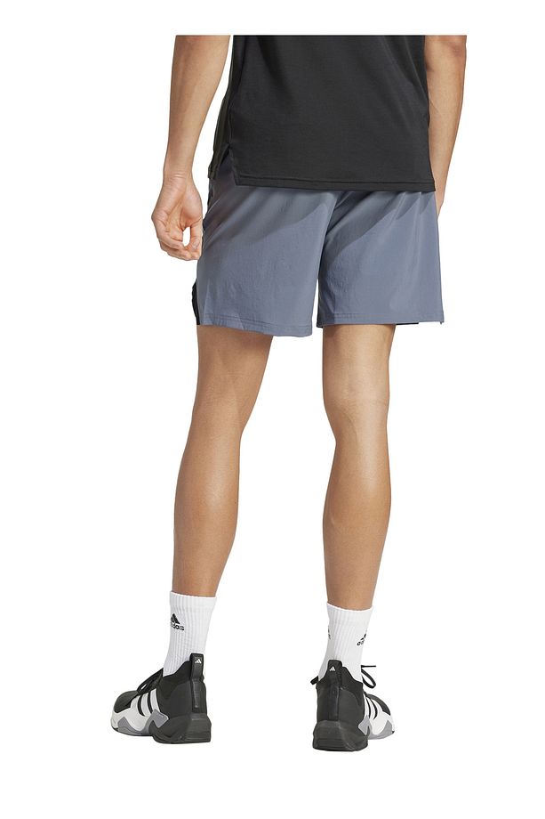 JI8136 D4T SHORT Gri Lastikli Bel Regular Fit Düz Erkek Şort - 5