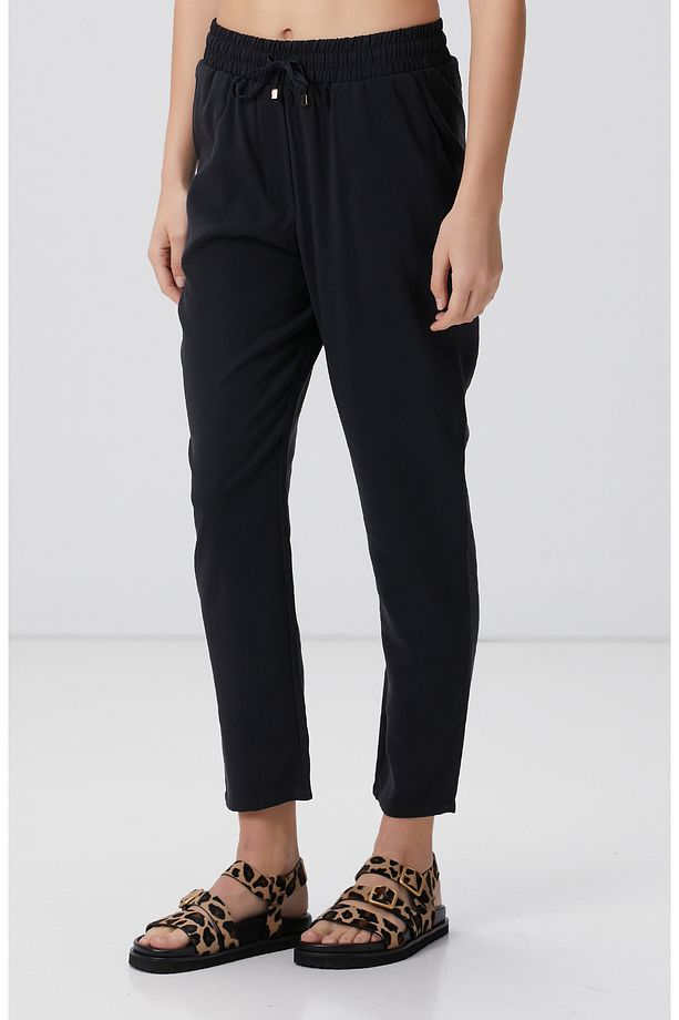 Siyah Basic Jogger Pantolon - 2