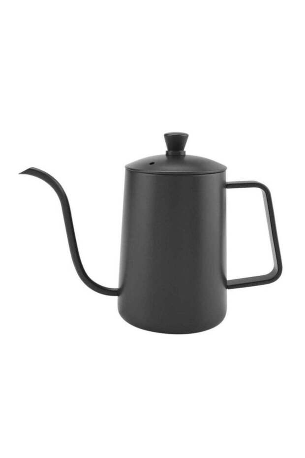 600ml Stainless Steel Gooseneck Coffee Pot, Teflon Coated with Thermometer