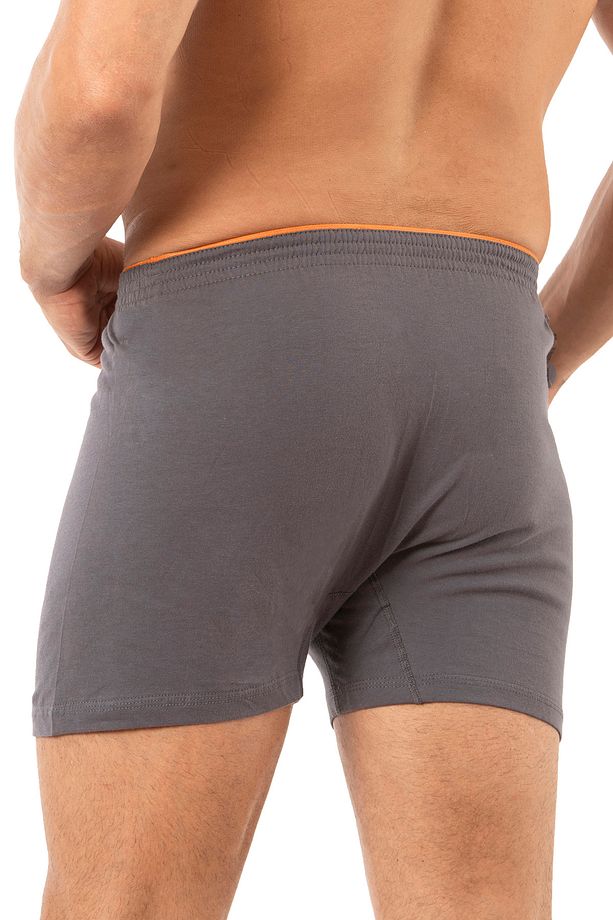 Özkan 0041 5'li Paket Erkek %100 Pamuklu Şardonlu Klasik Rahat Kesim Havlu Bel Süprem Penye Boxer - 3