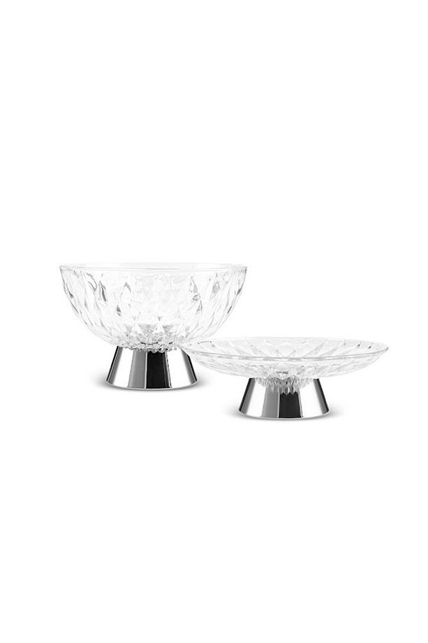 Samba Cam 2'li Set Servislik ve Meyvelik Silver - 1