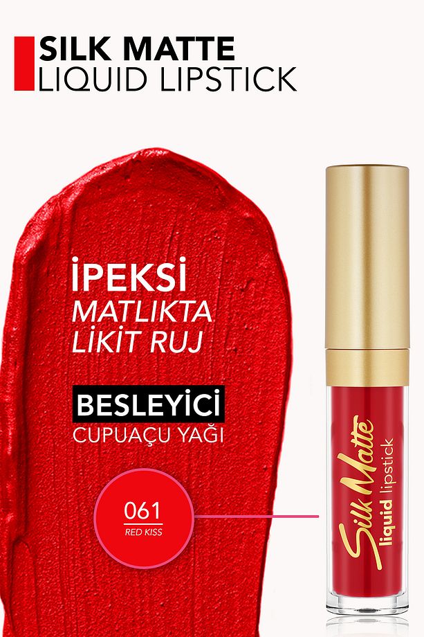 Silk Matte Yüksek Pigmentli & Mat Bitişli Nemlendirici Likit Ruj - 5