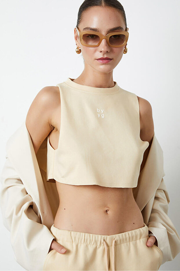 Pis Dikişli Croptop - 1