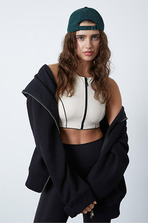 Fermuarlı Büstiyer - 1