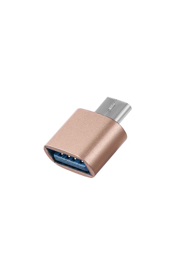 Tc32 Utv007 Chip Android Video Dvr Uyumlu USB to Typec Otg Type-C Çevirici Adaptör Gold - 4
