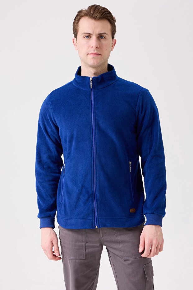 Galanthus Fleece Coat Men's Zip-Up Warm Comfortable and Durable Winter Fleece