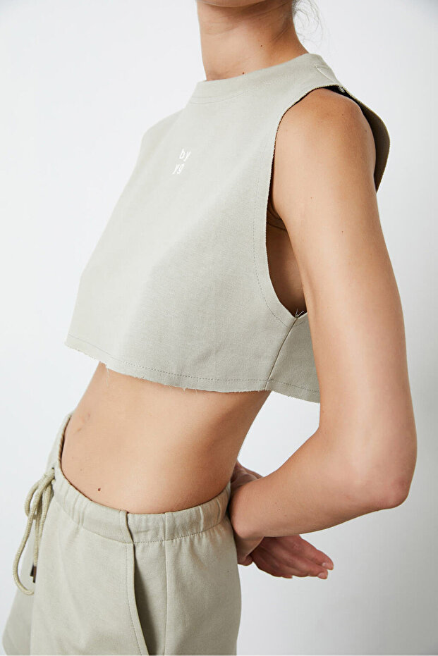Pis Dikişli Croptop - 4