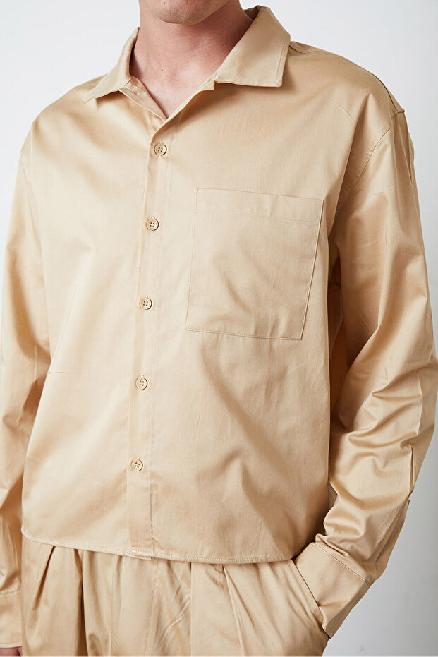 Oversize Poplin Gömlek - 4